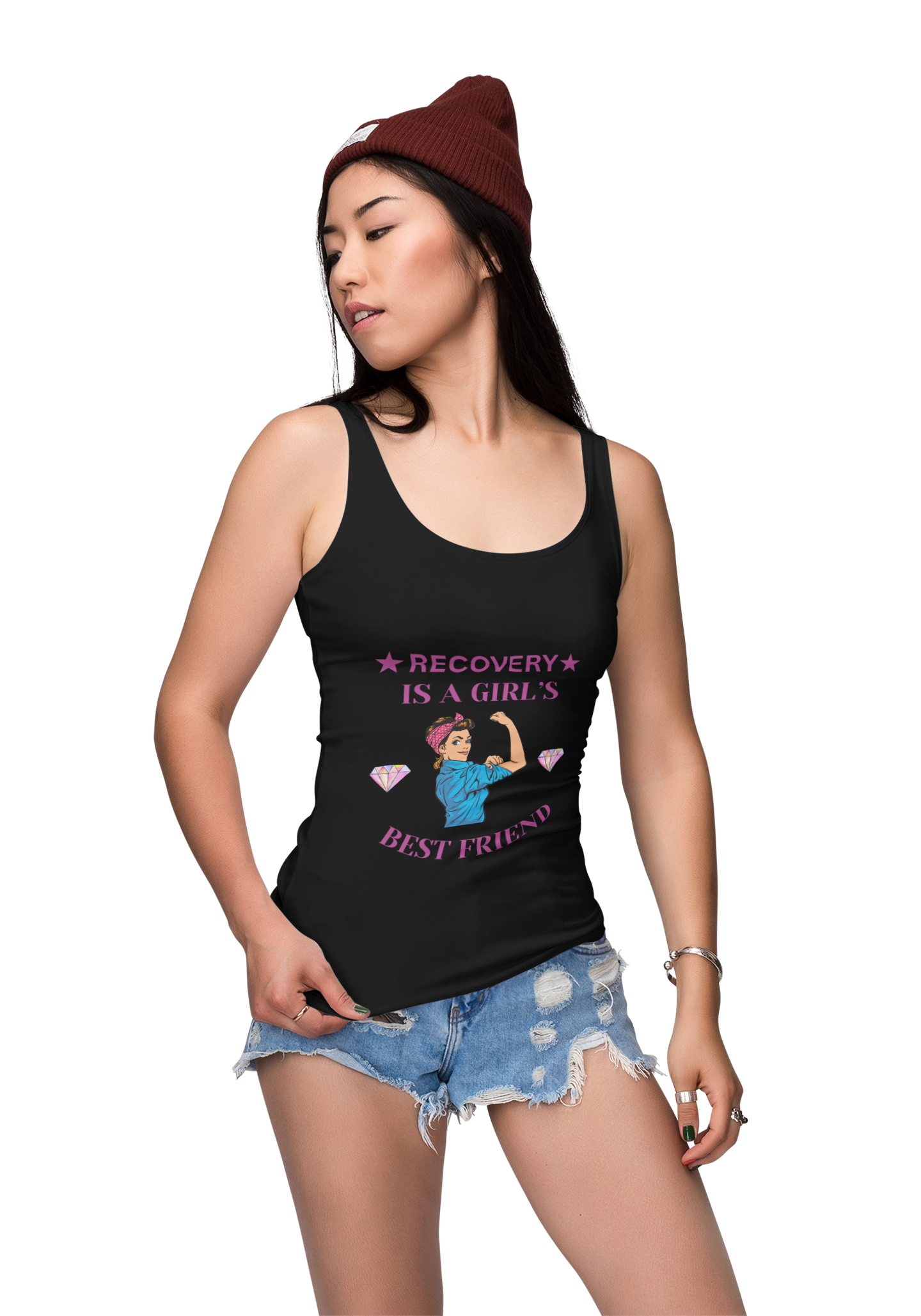 Recovery Is A Girl's Best Friend - Women’s Racerback Tank