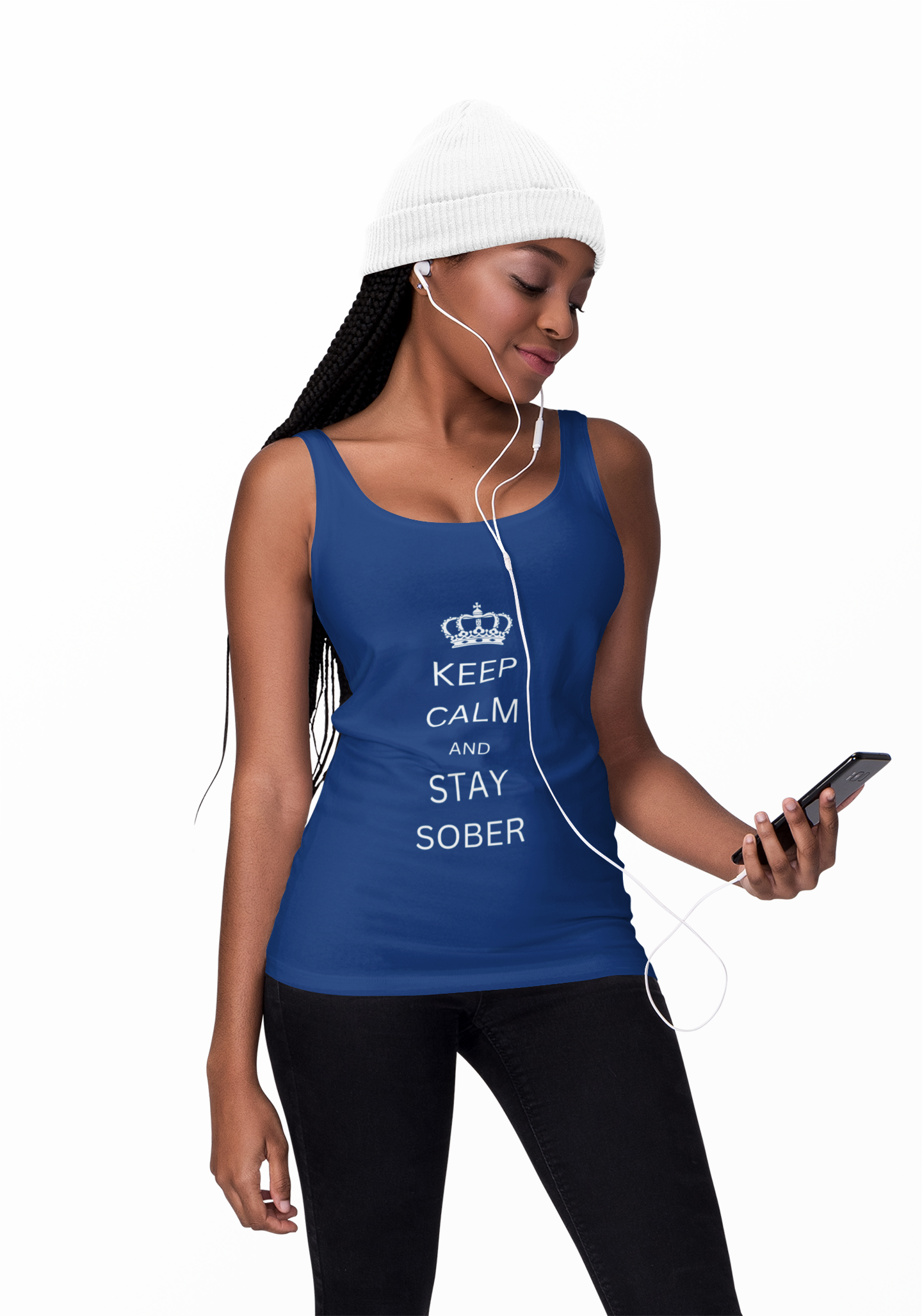 Keep Calm and Stay Sober - Women’s Racerback Tank