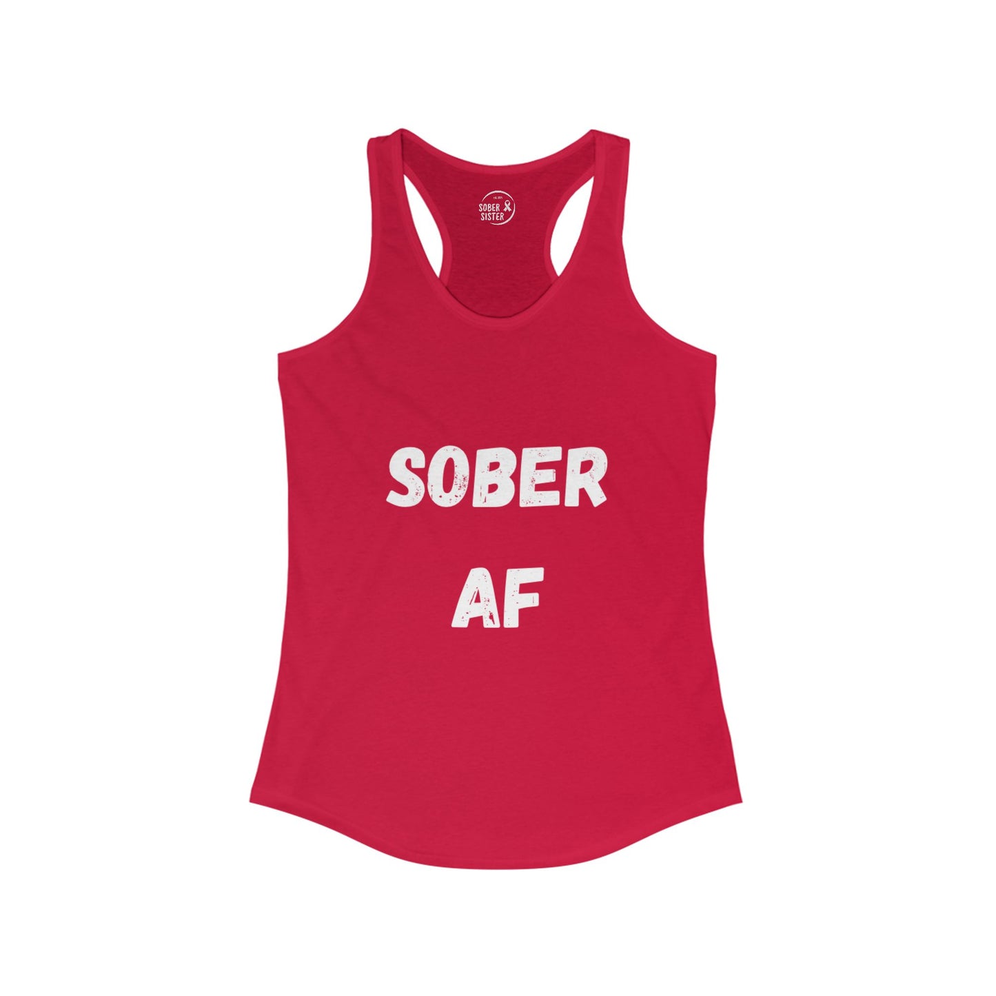 Sober AF - Women's Racerback Tank