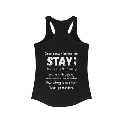 STAY - Women's Racerback Tank Top