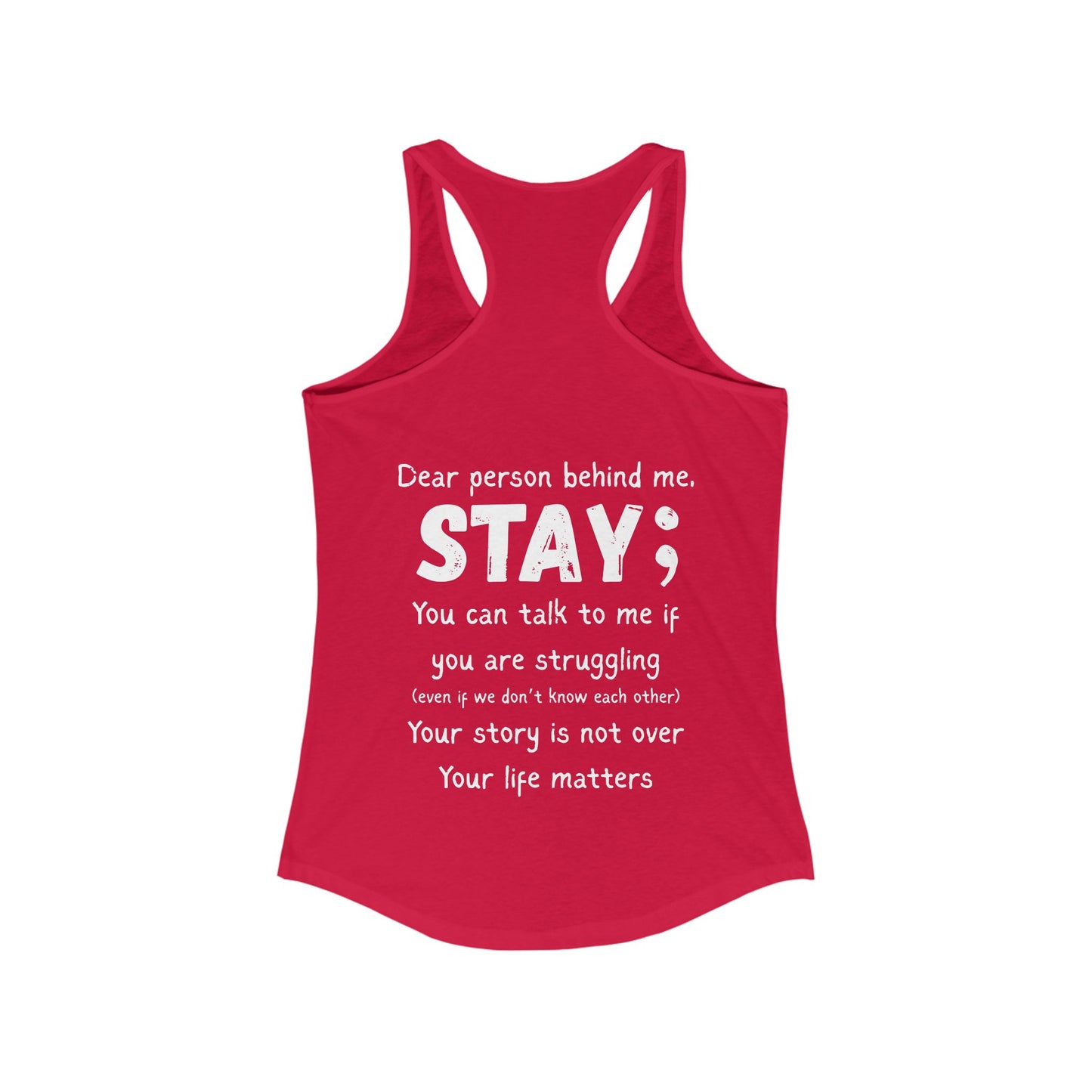 STAY - Women's Racerback Tank Top