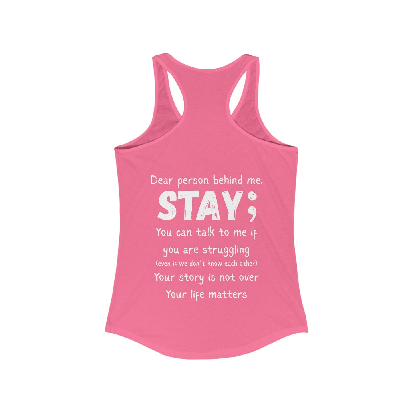 STAY - Women's Racerback Tank Top