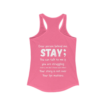 STAY - Women's Racerback Tank Top