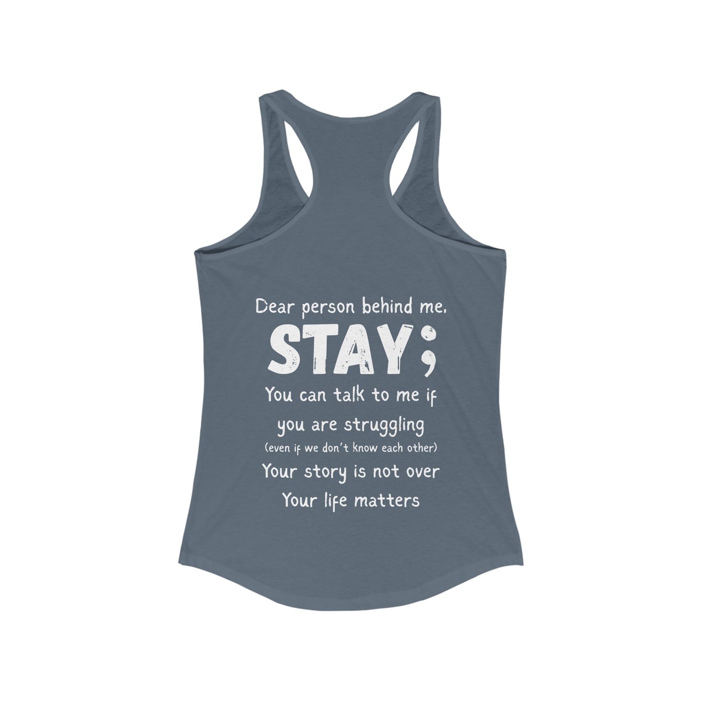 STAY - Women's Racerback Tank Top