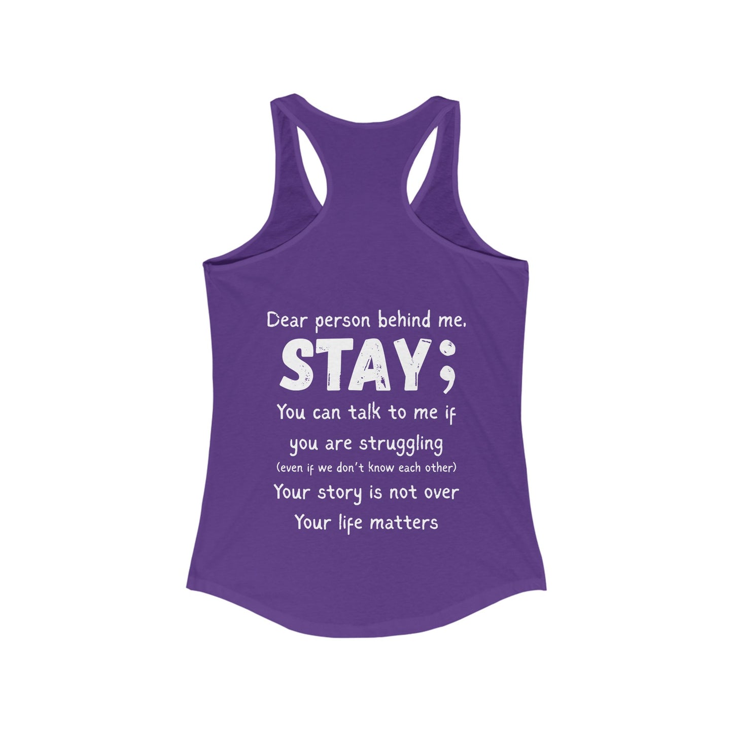 STAY - Women's Racerback Tank Top