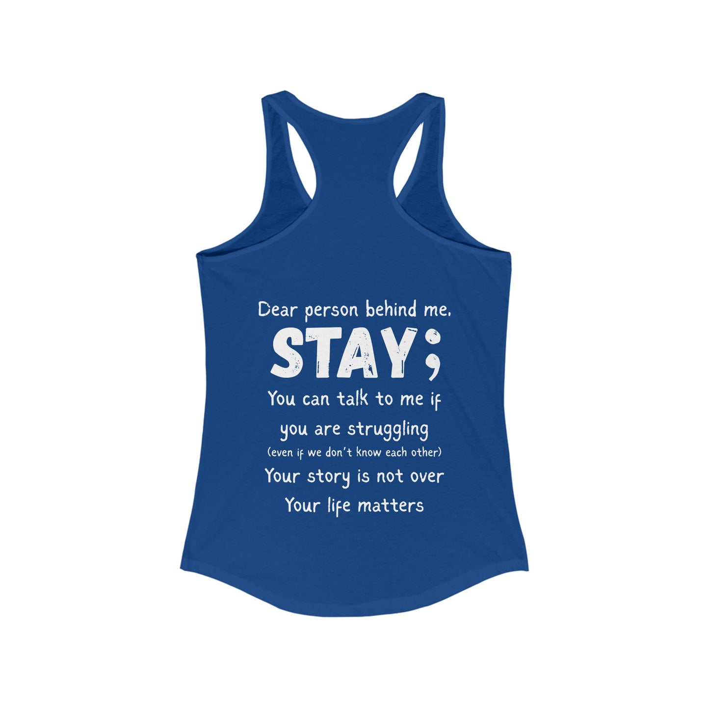 STAY - Women's Racerback Tank Top