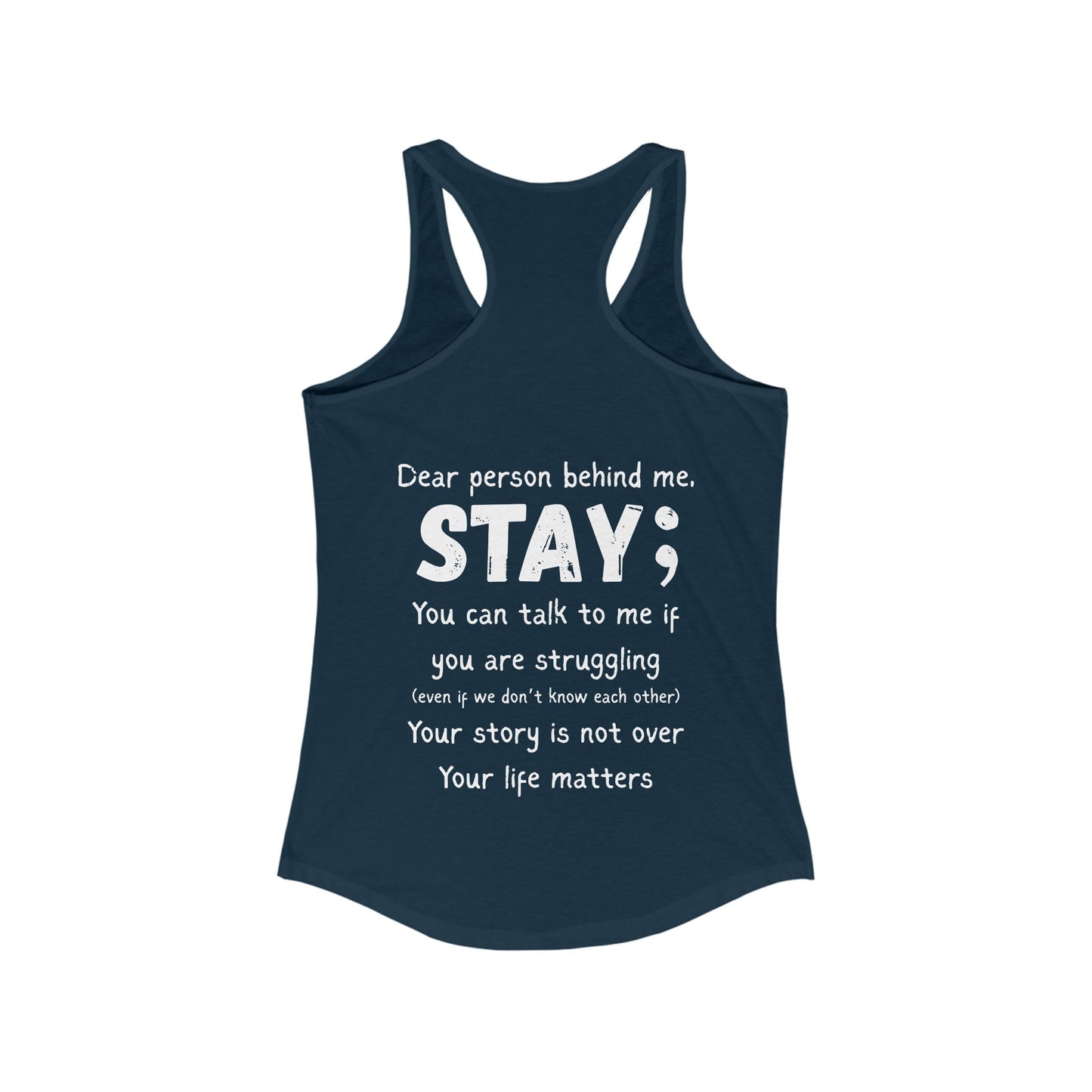STAY - Women's Racerback Tank Top