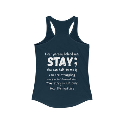 STAY - Women's Racerback Tank Top