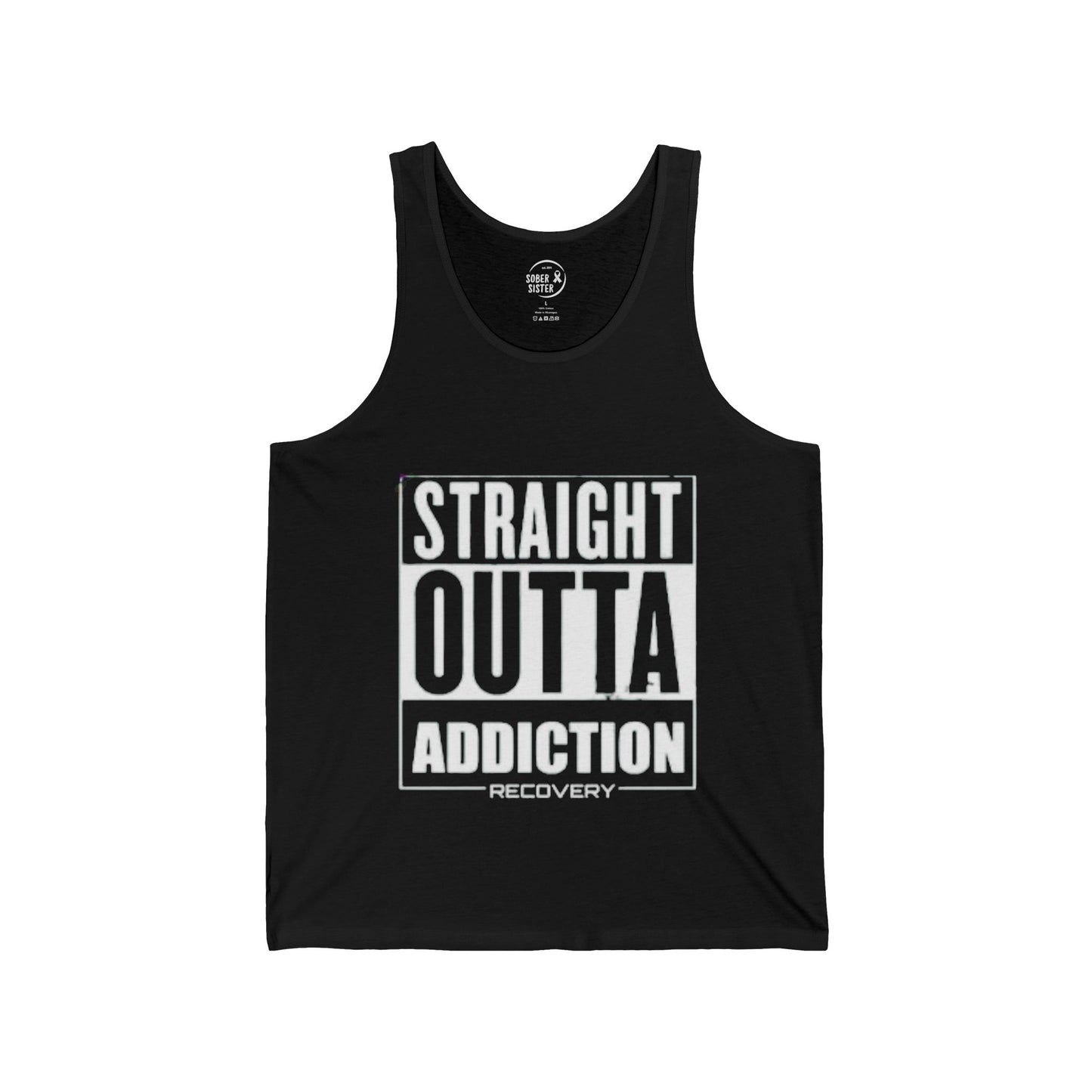 Straight Outta Addiction Recovery - Women’s Tank Top