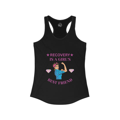 Recovery Is A Girl's Best Friend - Women’s Racerback Tank