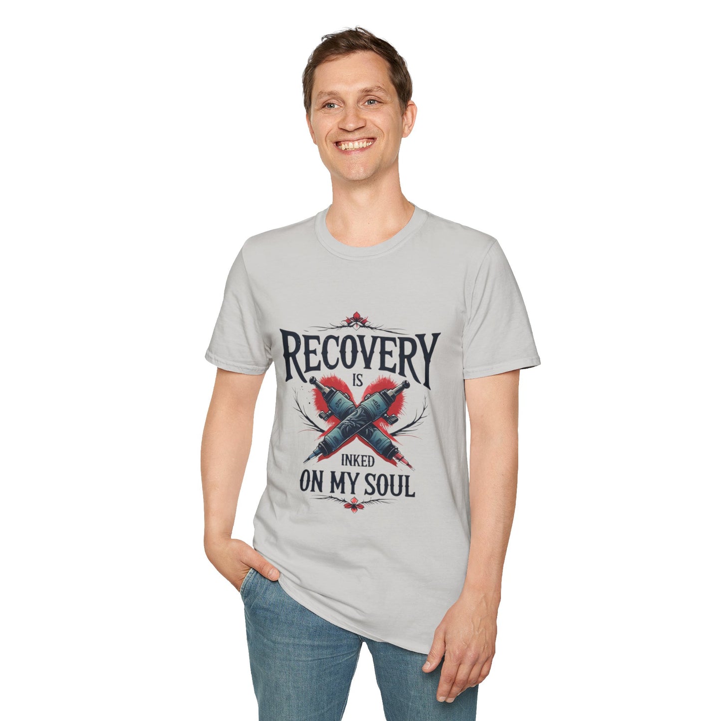 Recovery Is Inked On My Soul - Men’s T-Shirt