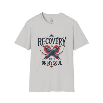 Recovery Is Inked On My Soul - Men’s T-Shirt