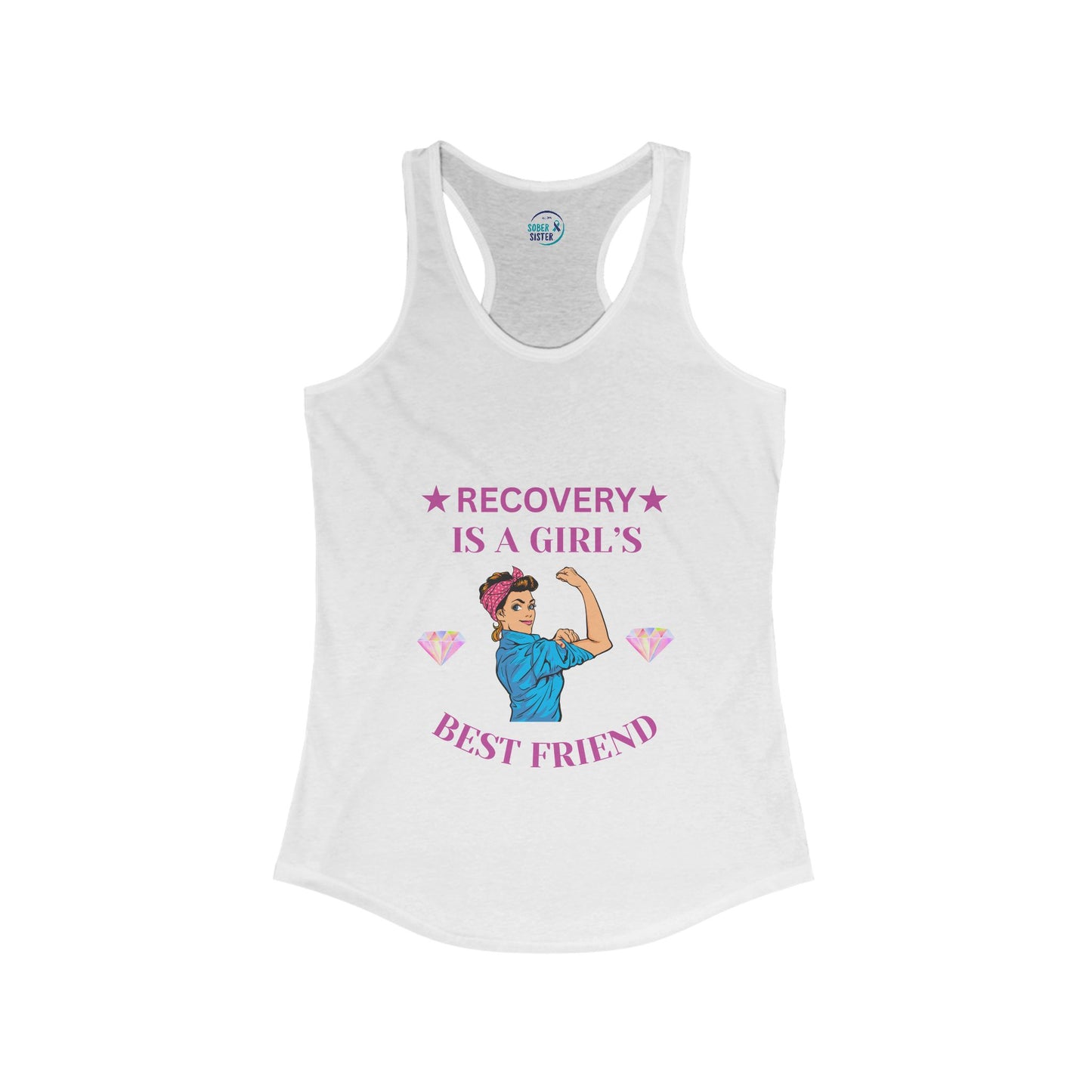 Recovery Is A Girl's Best Friend - Women’s Racerback Tank