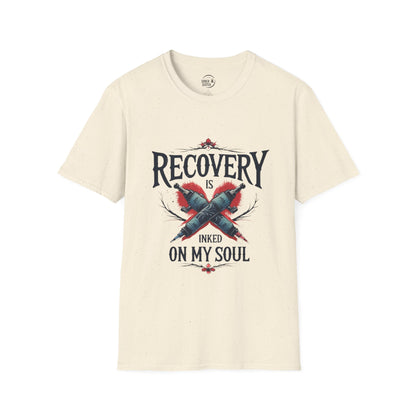 Recovery Is Inked On My Soul - Men’s T-Shirt