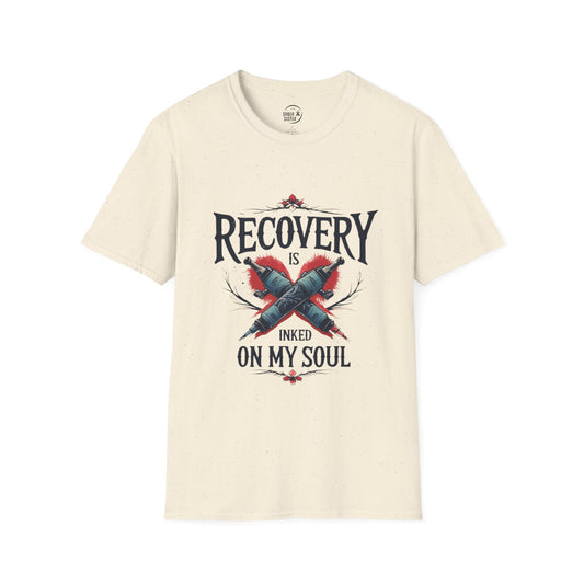 Recovery Is Inked On My Soul - Men’s T-Shirt