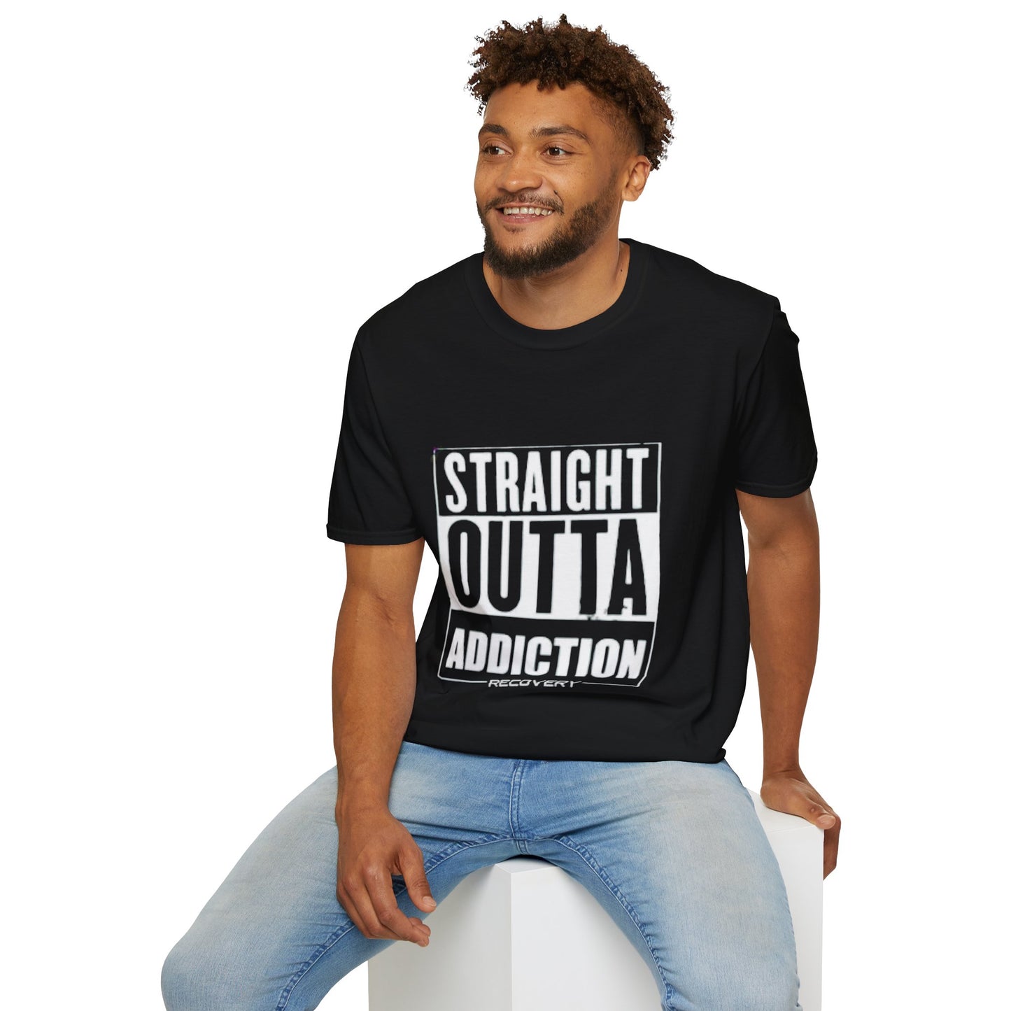 Straight Outta Addiction Recovery - Men’s Shirt