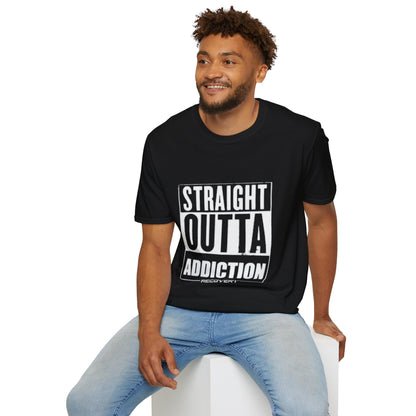 Straight Outta Addiction Recovery - Men’s Shirt