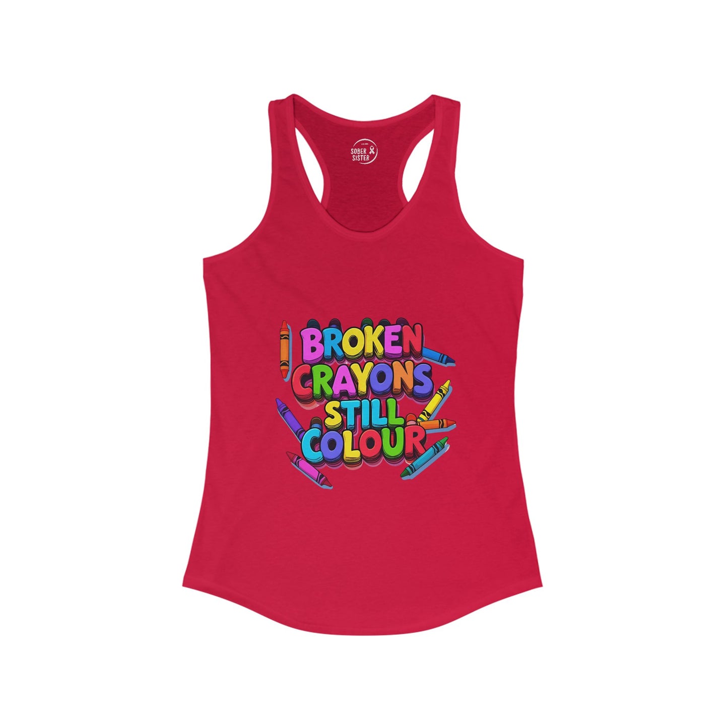 Broken Crayons Still Colour - Women's Racerback Tank