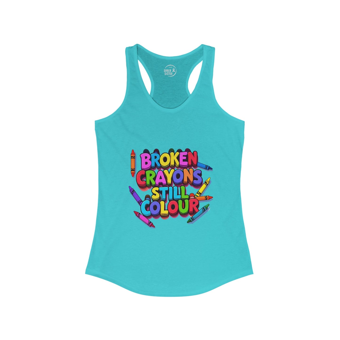 Broken Crayons Still Colour - Women's Racerback Tank
