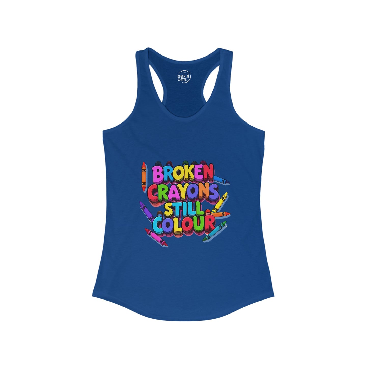 Broken Crayons Still Colour - Women's Racerback Tank