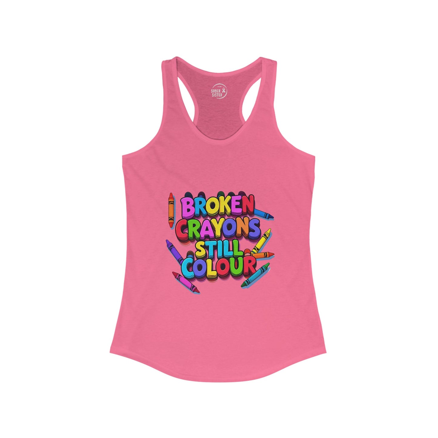 Broken Crayons Still Colour - Women's Racerback Tank