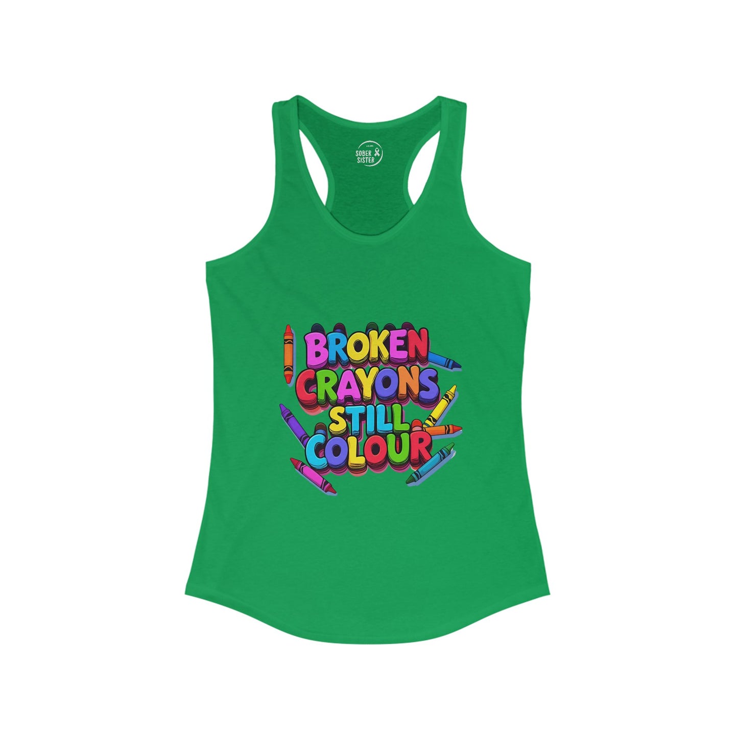 Broken Crayons Still Colour - Women's Racerback Tank
