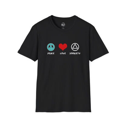 Peace Love Sobriety - Women's Shirt
