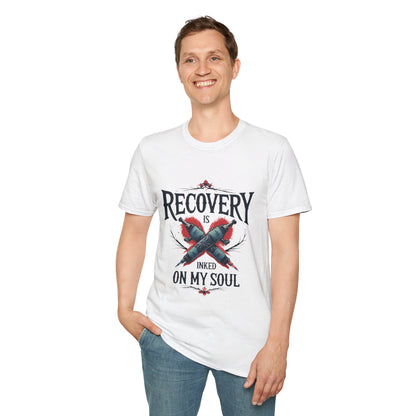 Recovery Is Inked On My Soul - Men’s T-Shirt