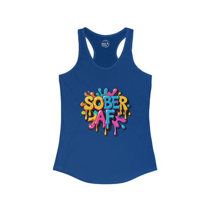 Sober AF Graffit - Women's Racerback Tank Top