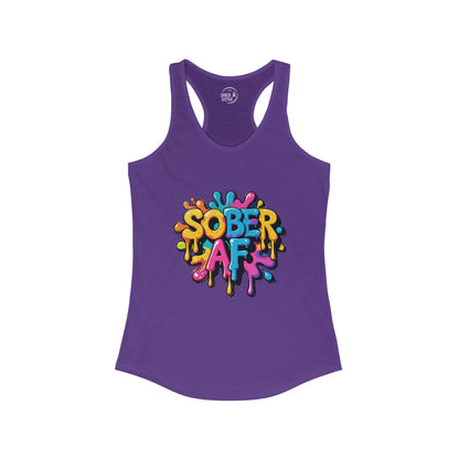 Sober AF Graffit - Women's Racerback Tank Top