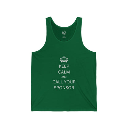 Keep Calm and Call Your Sponsor - Men’s Tank
