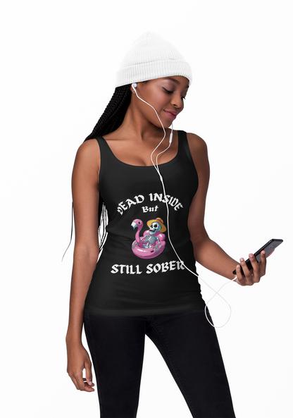 Dead Inside But Still Sober - Women’s Racerback Tank Top