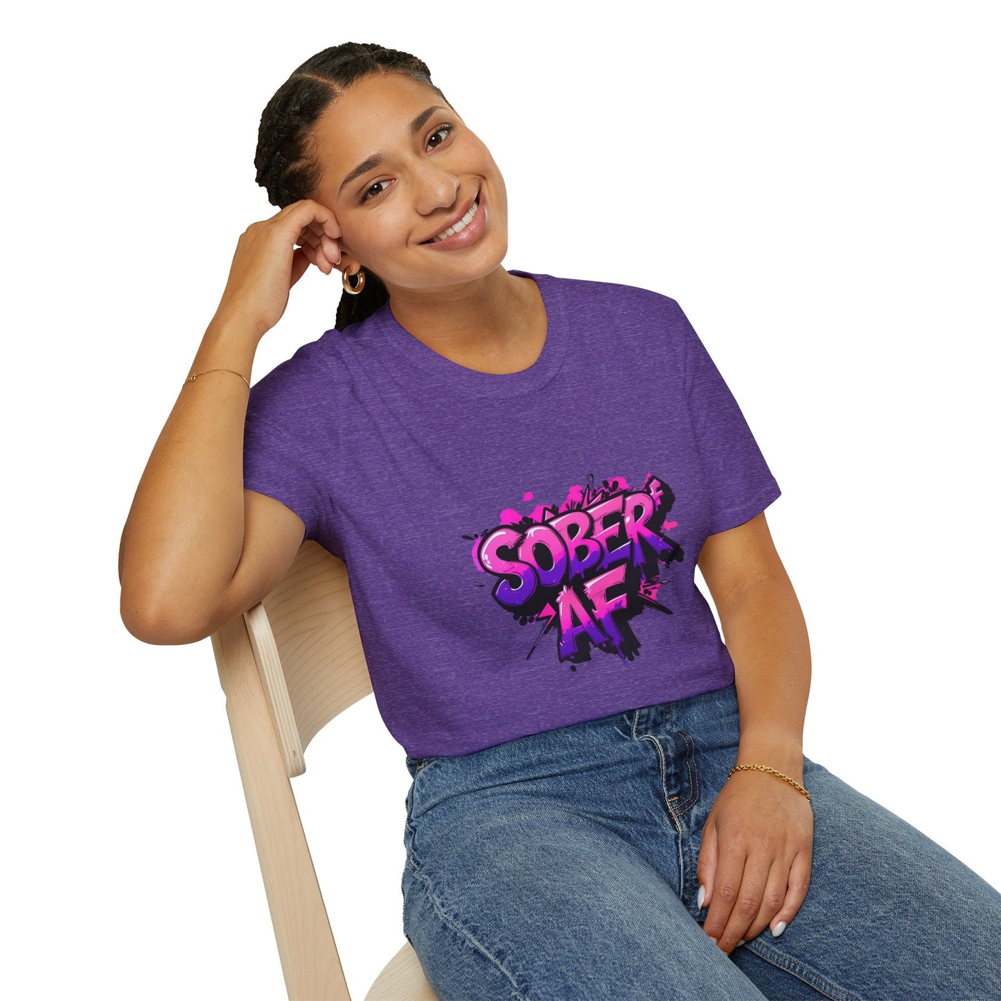Pink & Purple Sober AF - Women’s Shirt