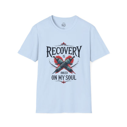 Recovery Is Inked On My Soul - Men’s T-Shirt