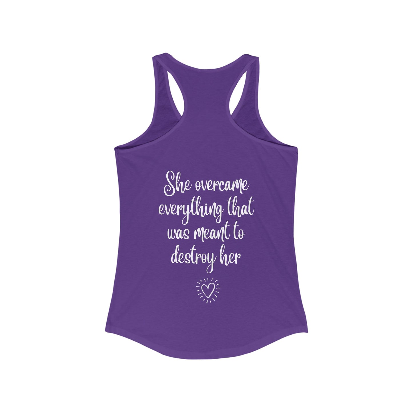 She Overcame Everything - Women's Racerback Tank
