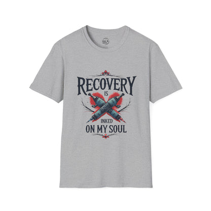 Recovery Is Inked On My Soul - Men’s T-Shirt