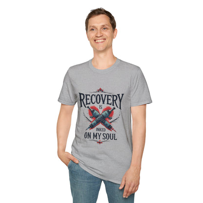 Recovery Is Inked On My Soul - Men’s T-Shirt