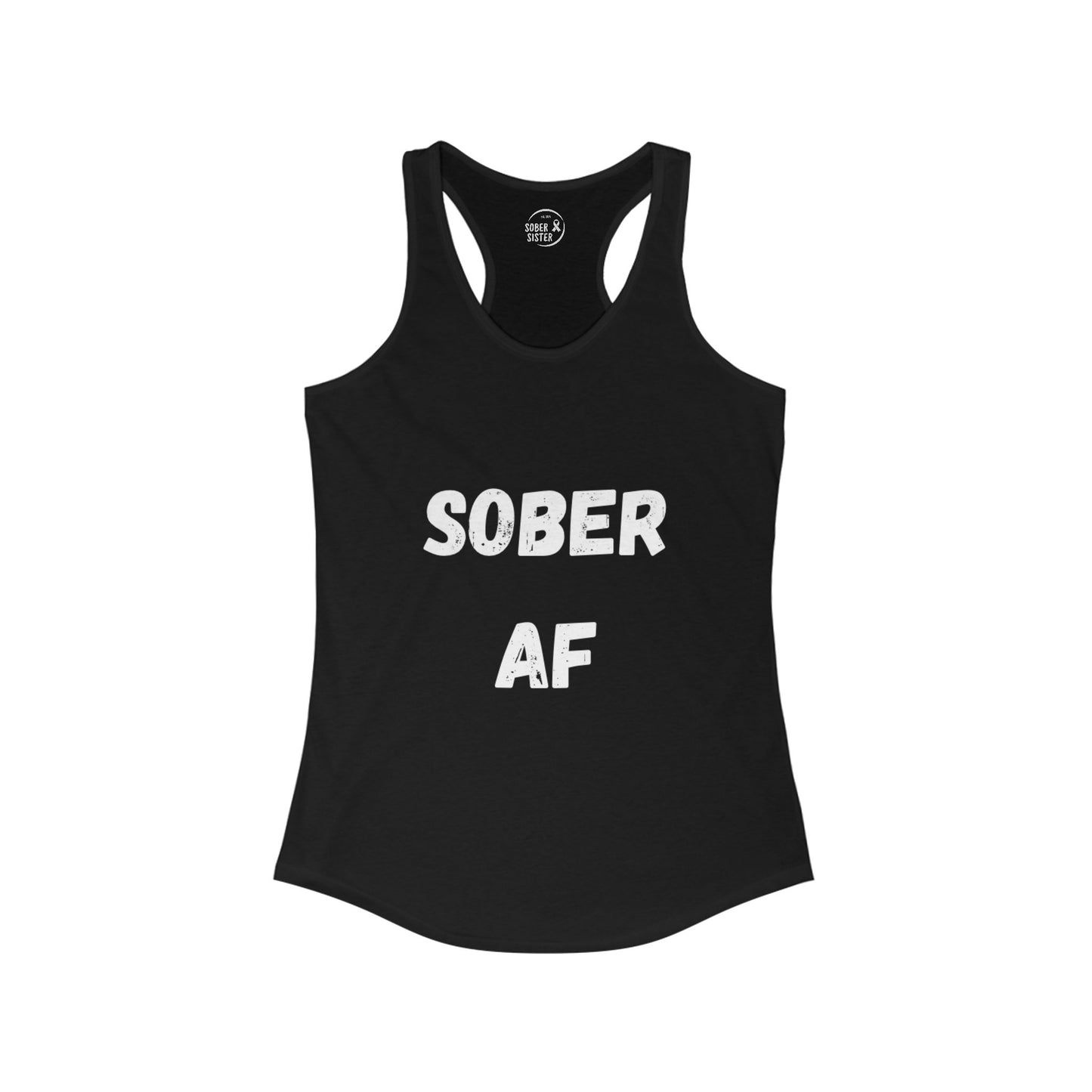 Sober AF - Women's Racerback Tank