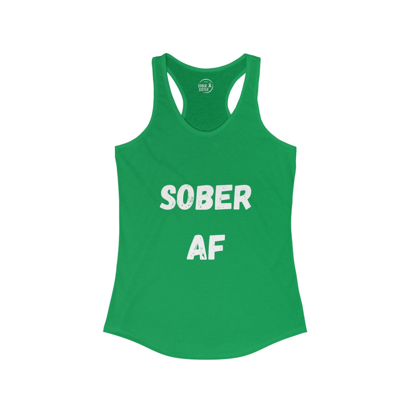 Sober AF - Women's Racerback Tank
