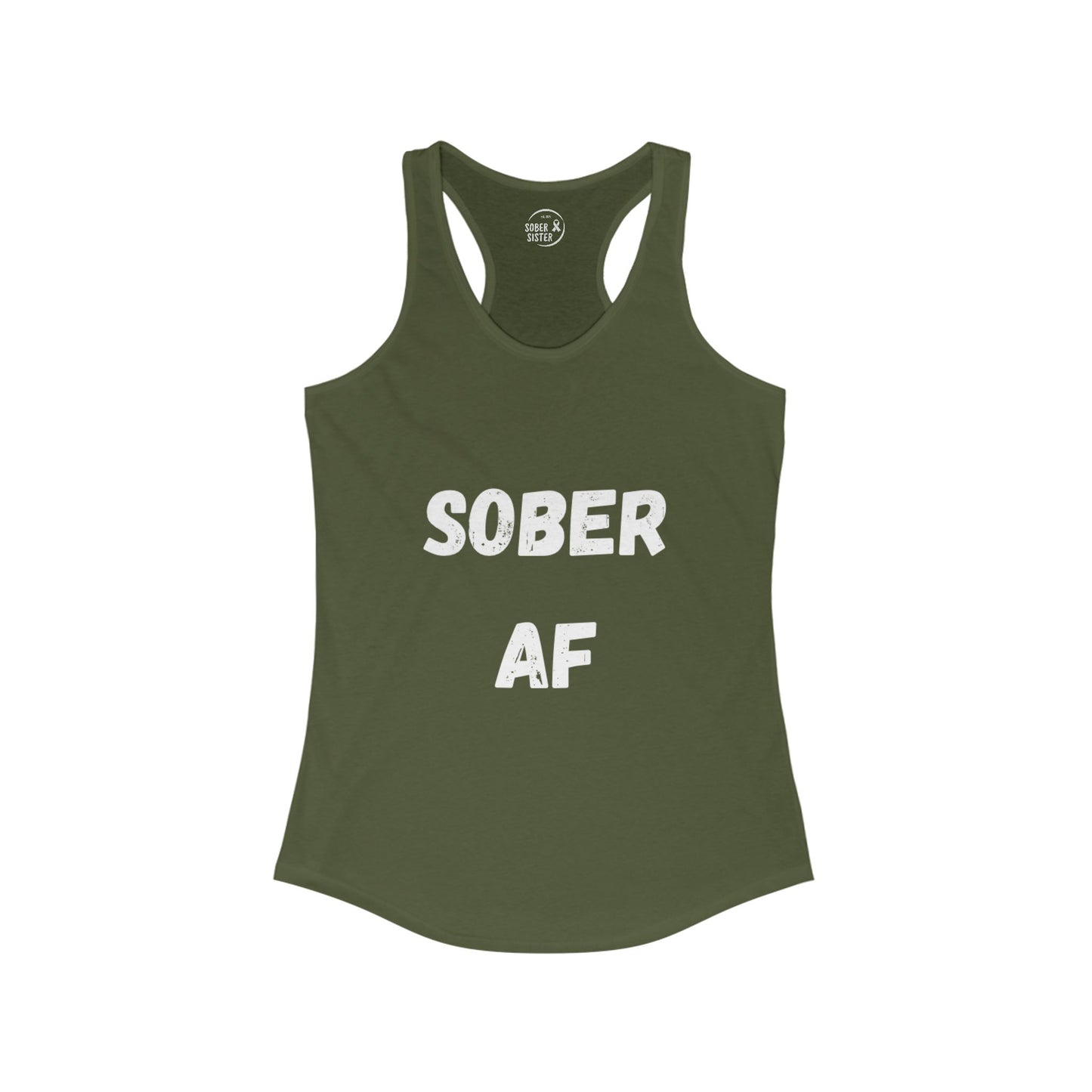Sober AF - Women's Racerback Tank