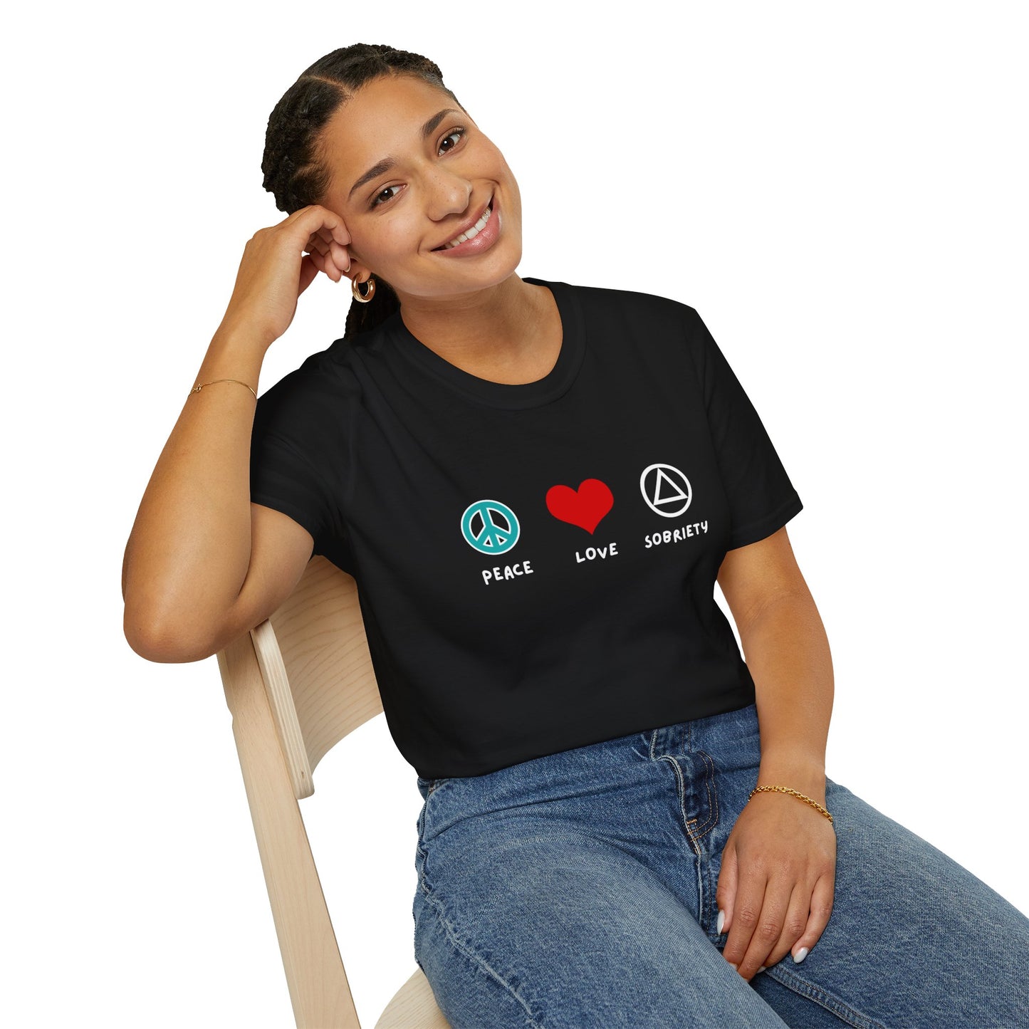 Peace Love Sobriety - Women's Shirt